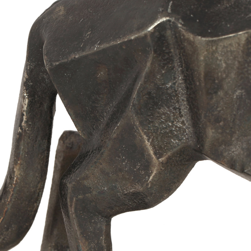 Ensemble de 2 figurines léopard fabriquées à la main en aluminium 2 pièces