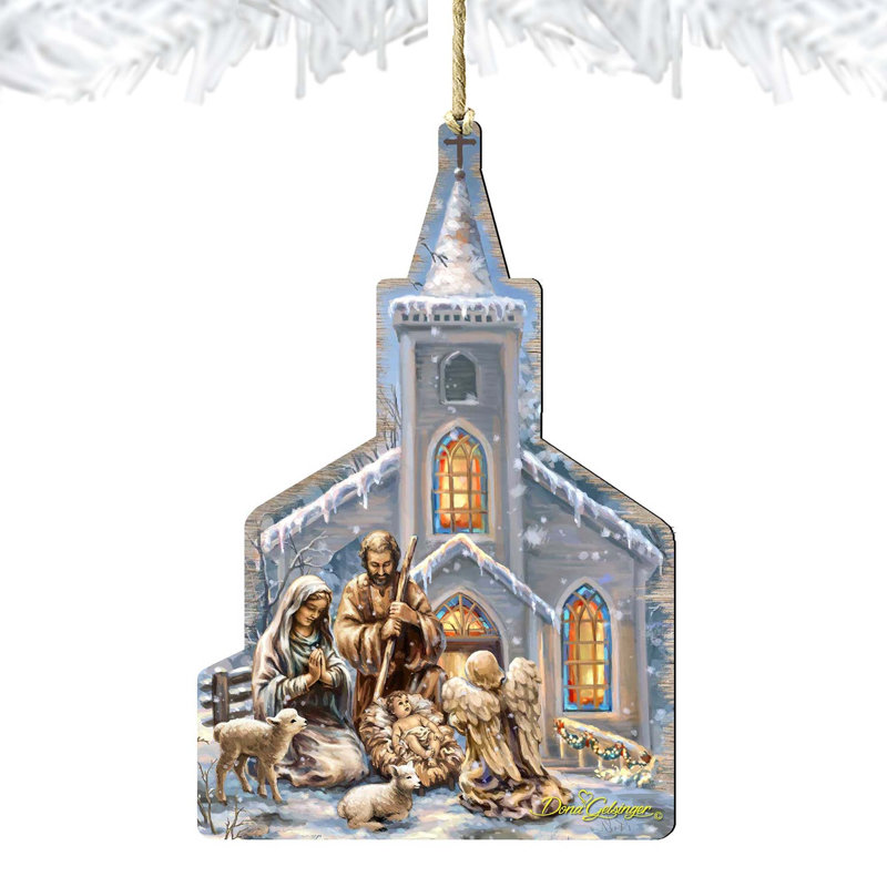 Ornement en bois de la chapelle de la Nativité par Gelsinger