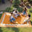  Waterproof Outdoor Rug 8x10 Outdoor Patio Rug Modern Scalloped Reversible Plastic Straw Camping Rugs Bordered Outside Carpet for Picnic Backyard Deck Balcony Trailer Orange-547341429-547341431
