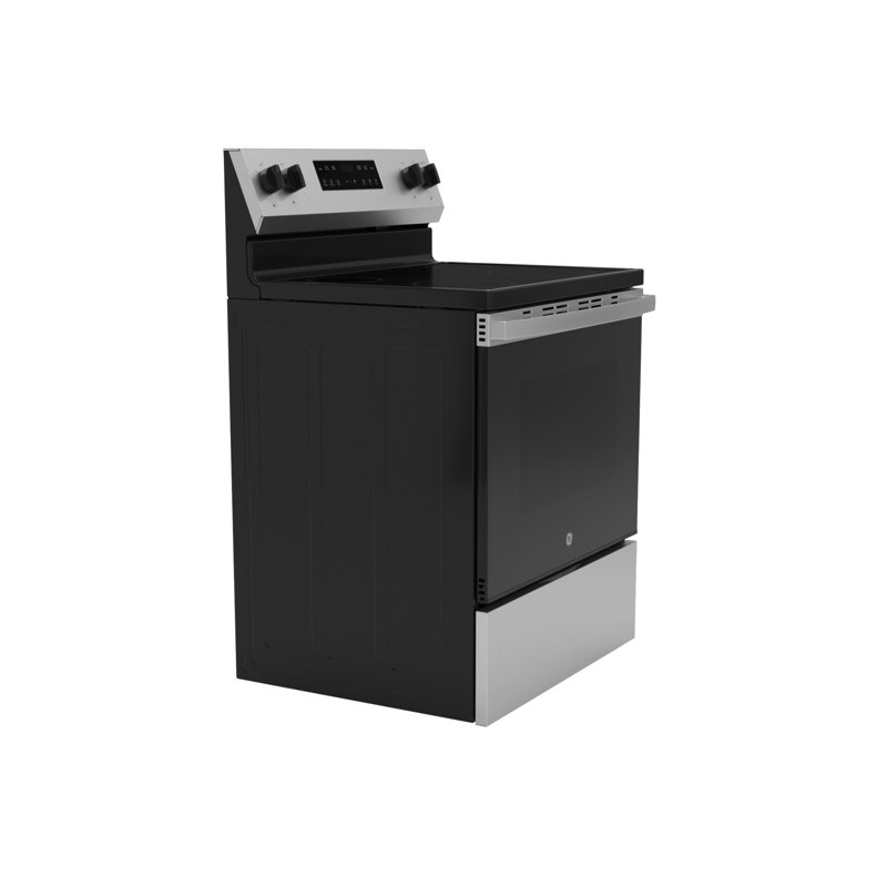 GE 30" Free-Standing Electric Range, Stainless Steel/Black