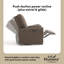 Chaise berçante inclinable électrique pivotante Amalfi avec charge USB double -112964285