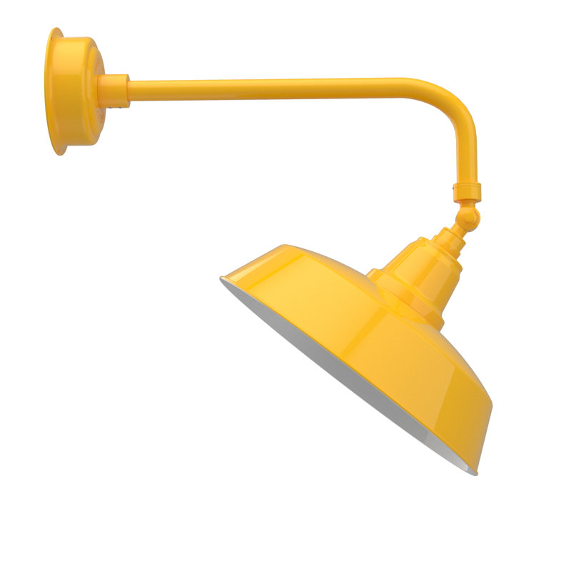 Luminaire de grange d’extérieur à del goodyear, Jaune