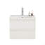 Ensemble de meuble-lavabo avec lavabo, armoire avec 2 grands tiroirs, système de fermeture en douceur, 2 grands tiroirs, conception sans poignée, assemblage facile, blanc brillant-22826308