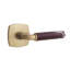 Emtek Select Passage Leverset w/ Urban Modern Rosette & R-Bar Stem, Rosso Levanto Marble Lever (CF)-708924246