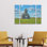 Ensemble de 3 panneaux - James McLoughlin «Barn Scene V», art mural sur toile pour le salon, la chambre à coucher ou le bureau 