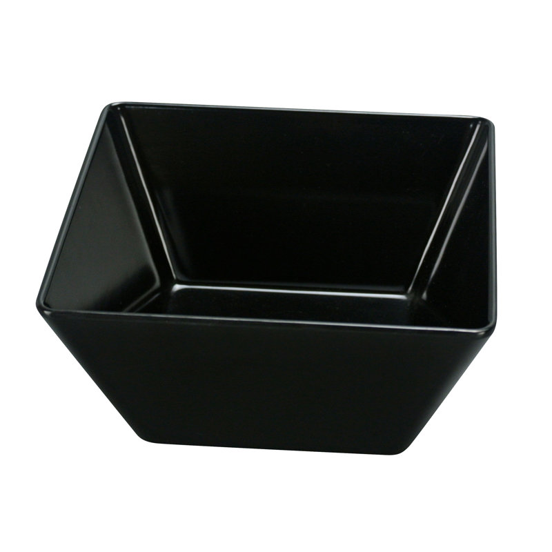 18 oz Bol à salade en mélamine, Noir
