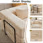 Canapé-lit convertible 118,11 po Chenille, structure fixe, aucun assemblage requis-1630600554