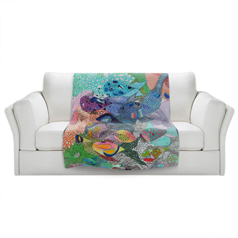 Hand Woven Throw Blanket, 68" W x 80" L