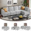 Fabric Corner Sectional-517430280-523537509-523537511