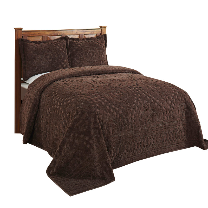 Rio 100% Premium Cotton Tufted Bedspread Set, Soft & Luxurious Feel, Perfect for Gifting, All Seasons Machine Washable Medallion Bedding Set