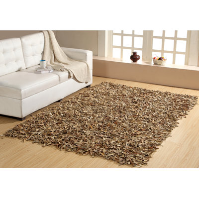 Tapis en cuir 95% cuir / 5% coton Shaggy Collection
