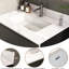 31 po. Comptoir de meuble-lavabo en pierre frittée blanche 31 po - Salle de bain avec lavabo rectangulaire, dosseret de 4 po, trous de robinet pré-percés haute performance et attrayante 31 po pour chauffer l'eau