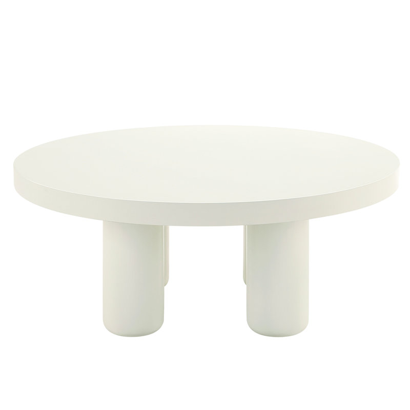 Plateau de table blanc moderne - Ajout d'une table basse au design tactile frais et élégant pour une utilisation quotidienne