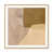 Toile naturelle avec cadre flottant