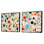 Cleus - Abstract Shapes Square Collage Set Of 2