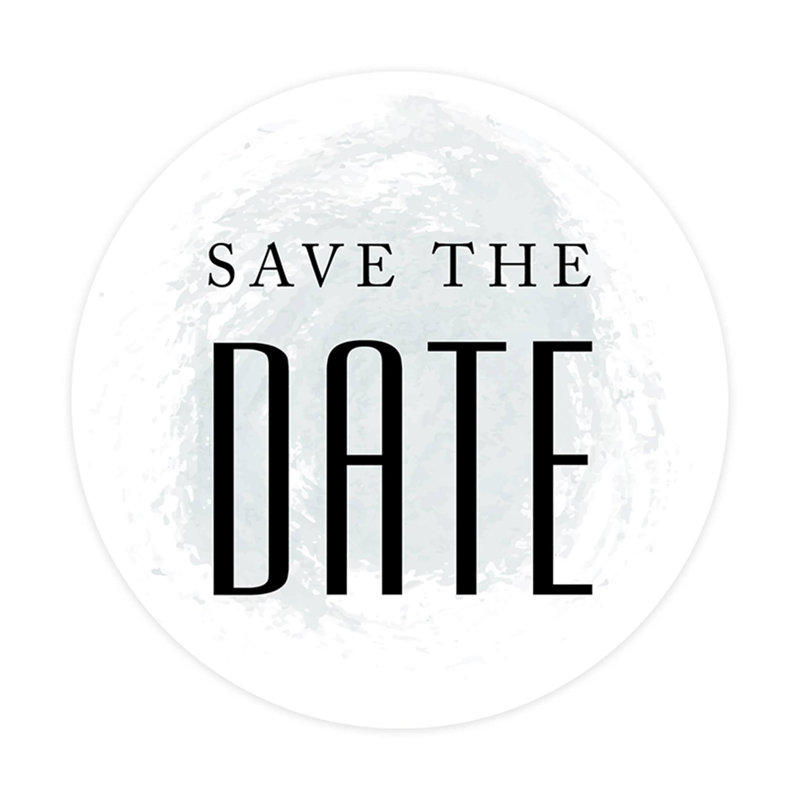 Autocollant «Save The Date», conception moderne, cachets «Save The Date» pour invitations de mariage, sceaux d'enveloppe, autocollant d'enveloppe, paquet de 120