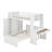 Kids Twin Loft Bed with Drawers-728884237