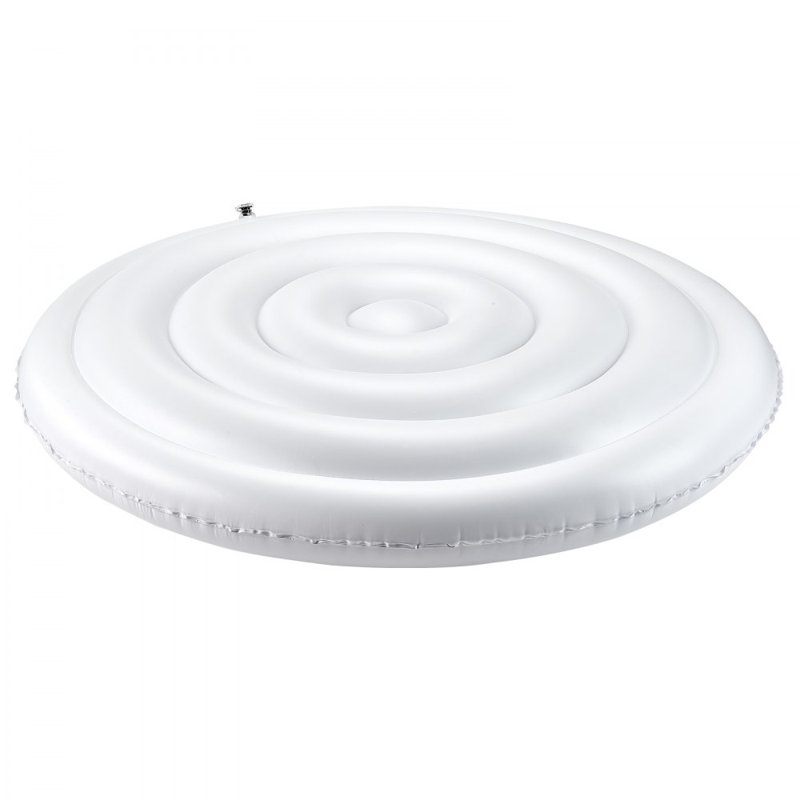 Couvercle de spa gonflable Couvercle rond imperméable et blanc, H 9 po x l 64,8 po x P 64,8 po
