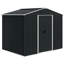 Lapathos  7.7 ft. W x 5.7 ft. D Metal Garden Shed-202990337