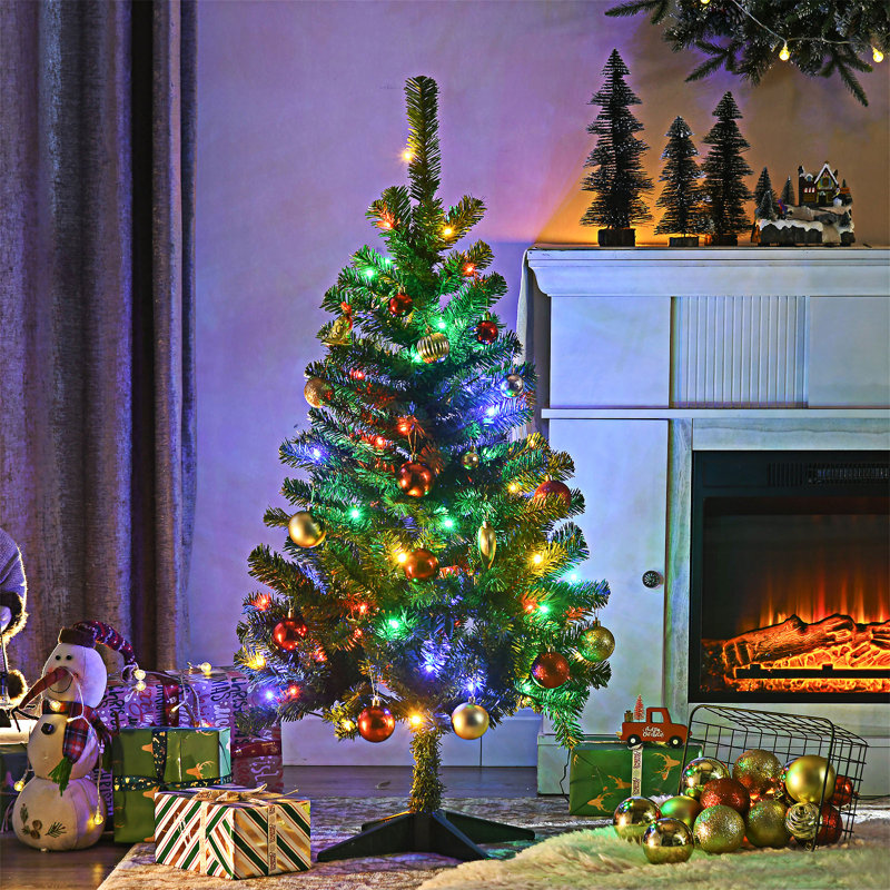 Grand arbre de Noël artificiel pré-éclairé, 3'11"