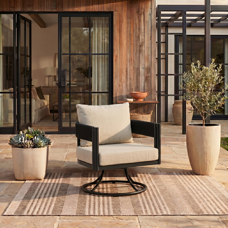 Viola Swivel Chair, Taupe