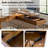 Nusaiba L-Shaped Solid Wood Wicker / Rattan Solid Wood Iron Computer Desk with Built-In Electrical Outlet-2061804096