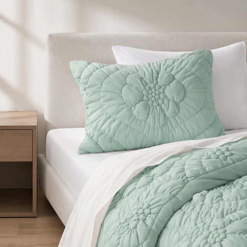 3-Piece Full/Queen Comforter Set,Sage