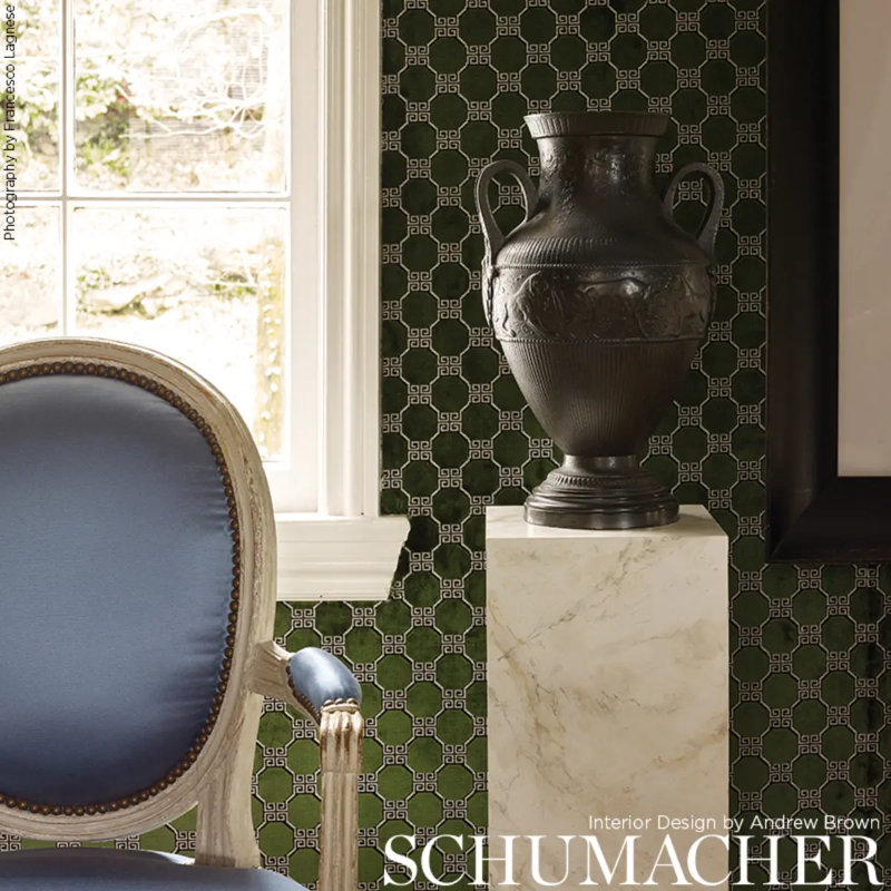 Octavia Velvet Fabric, Emerald