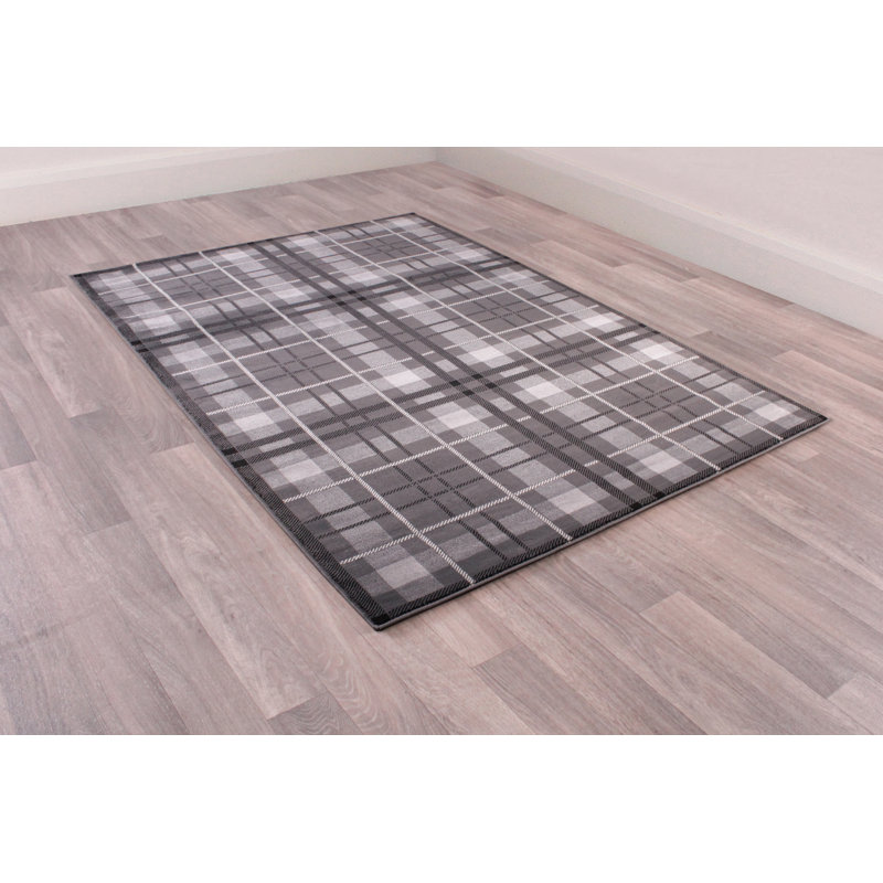 Scurlock Plaid Area Rug, Rectangle 80 x 150cm