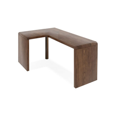 Nut-brown Rectangular Solid Wood Writing desk