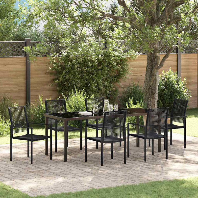 6 - Person Patio Dining Set Rectangular Table