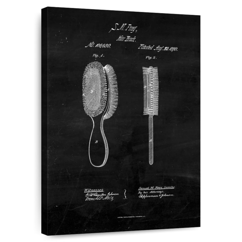 Brosse à cheveux brevetée BW, H 36 po x l 24 po