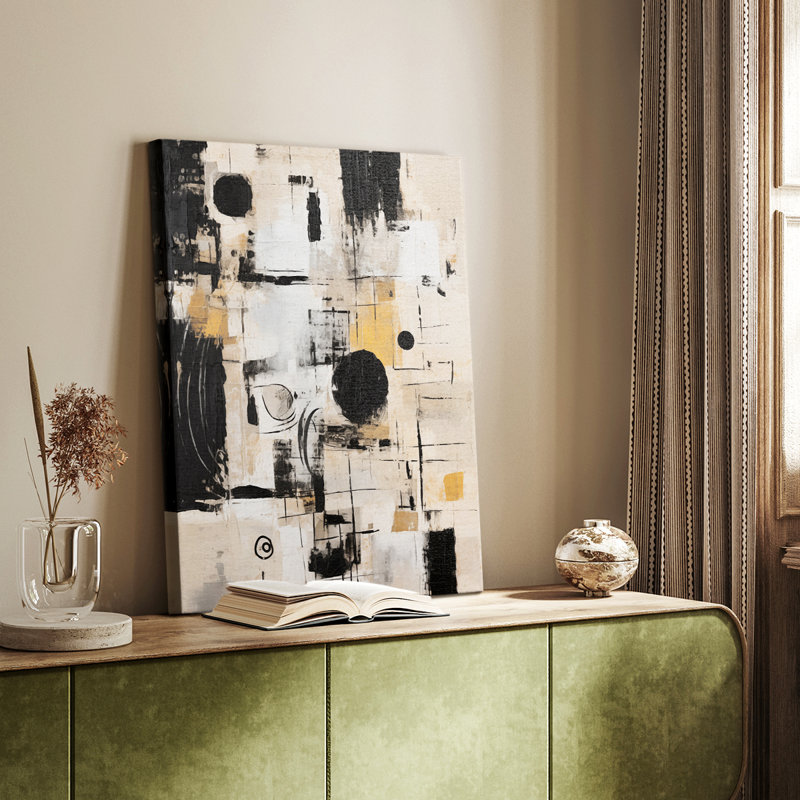 Série ABSTRACT CCCCXCIV - Toile tendue avec châssis de qualité supérieure - Prêt à être accroché, H 60 po x l 40 po
