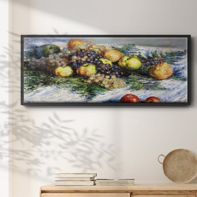 Nature morte aux poires et aux raisins, 1880 - toile encadrée
