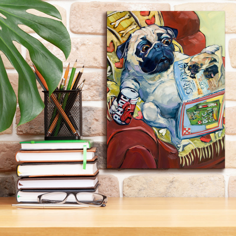 «Bark A Lounger» par CR Townsend, H 16 po x l 12 po x P 0,75 po