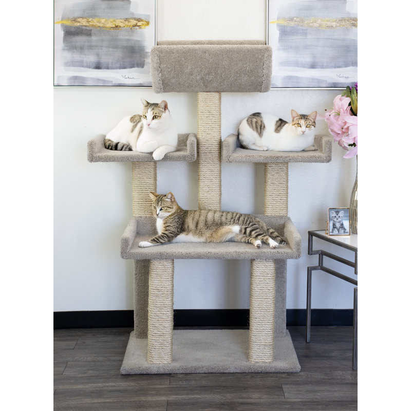 Très grand arbre à chat Prestige pour arbres à chat, Beige