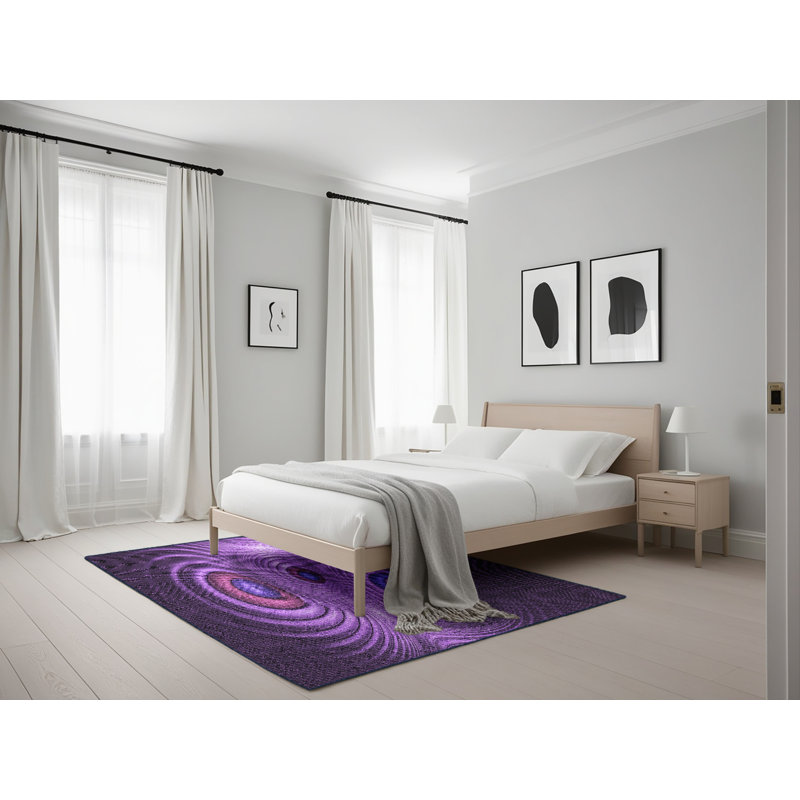 Performance Wool Abstract Indoor Rug, Rectangle 5' x 7'