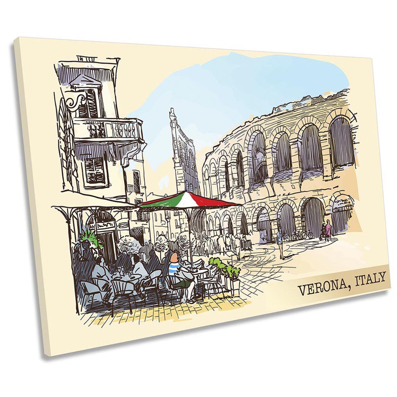 Z6102 Verona Italy - Wrapped Canvas Print, 30.5cm H x 45.7cm W