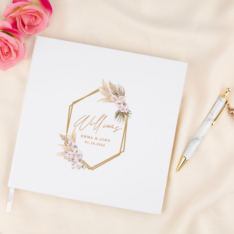 Livre d'or de mariage d'automne personnalisé