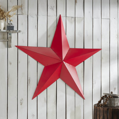 Festive Finds Metal Star Distressed Rust
