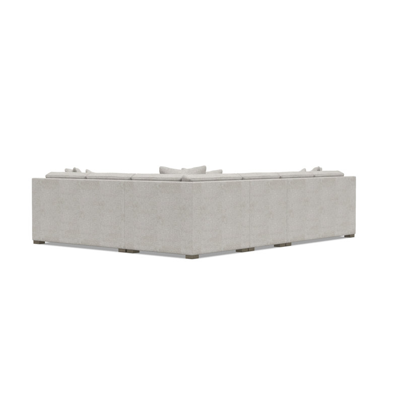 Kelsey Sectional, Gray Polyester