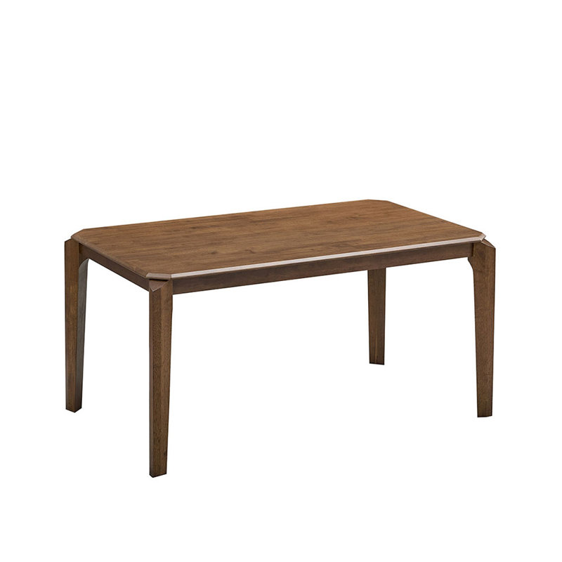  Table à manger en bois franc 59 pouces, couleur noyer