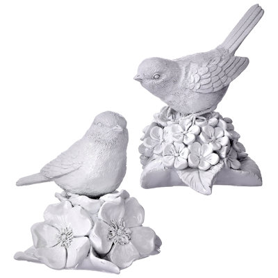 5.5" Resin Bird On Blossom 