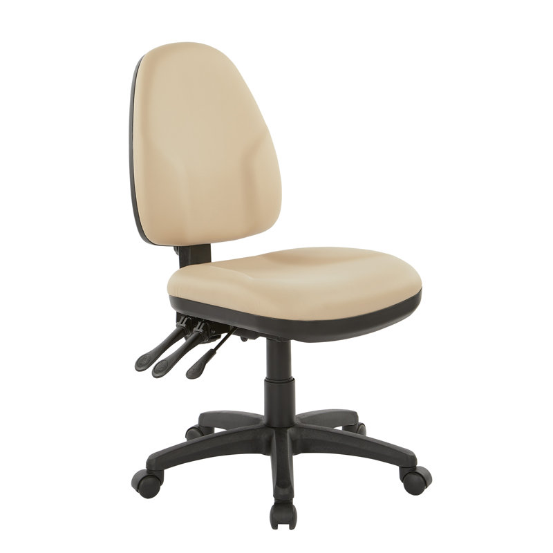 Chaise de travail, Non inclus, Vinyle antimicrobien chamois Dillon