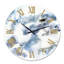 Abstrait de nuages bleu foncé IV - horloge murale moderne-93602045