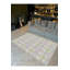 Tapis gris lavable à motif floral-368918002