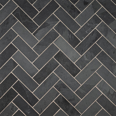 Montauk Black Subway Tile 4x12