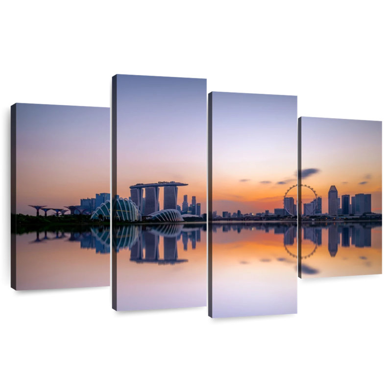 Sireci Singapore Sunset Skyline, 32" H x 52" W