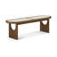 Banc en bois de noyer brun Canovia-69316359