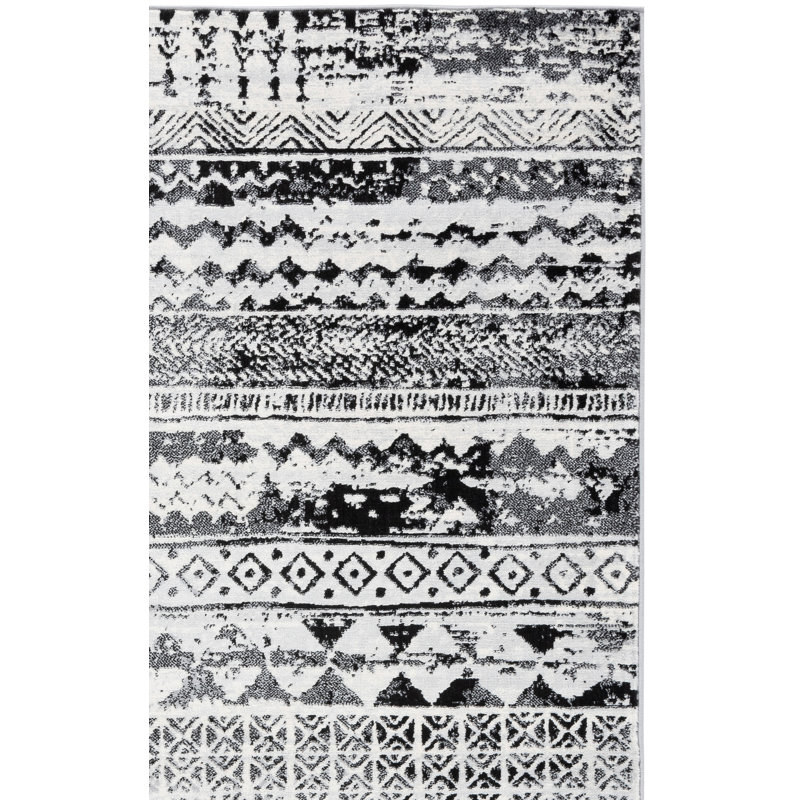 Tapis géométrique Brentwood Performance, Rectangle 9 pi x 12 pi